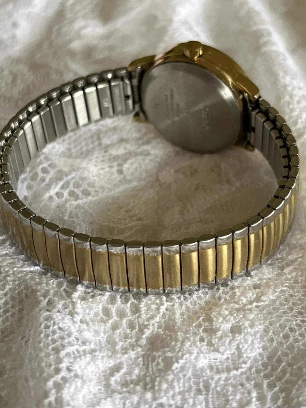 Timex Two-Tone Gold and Silver Indiglo Ladies Watch